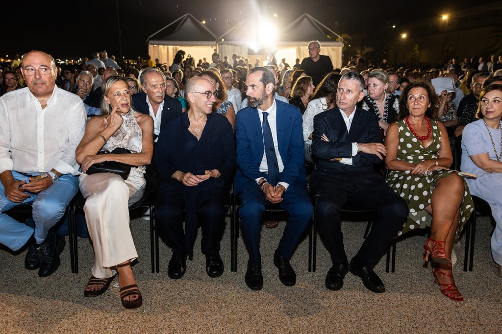 Tornatore e autorità cinema in Fiera Contarini Studio