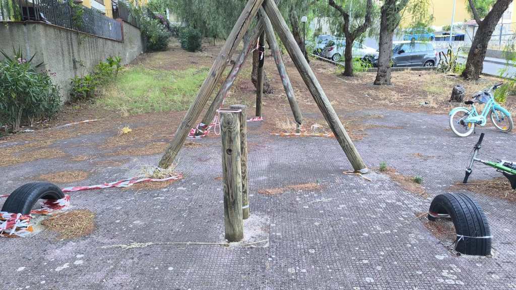 Via N. Giordano, a Zafferia giardini pubblici dimenticati
