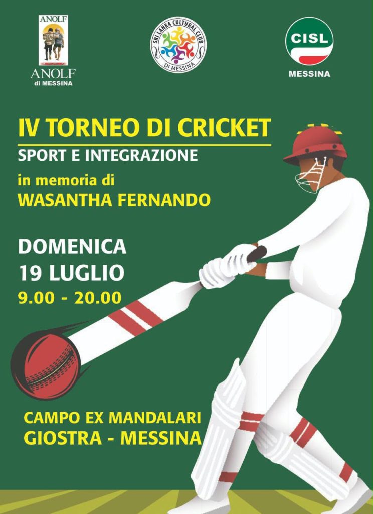 locandina 4° torneo cricket