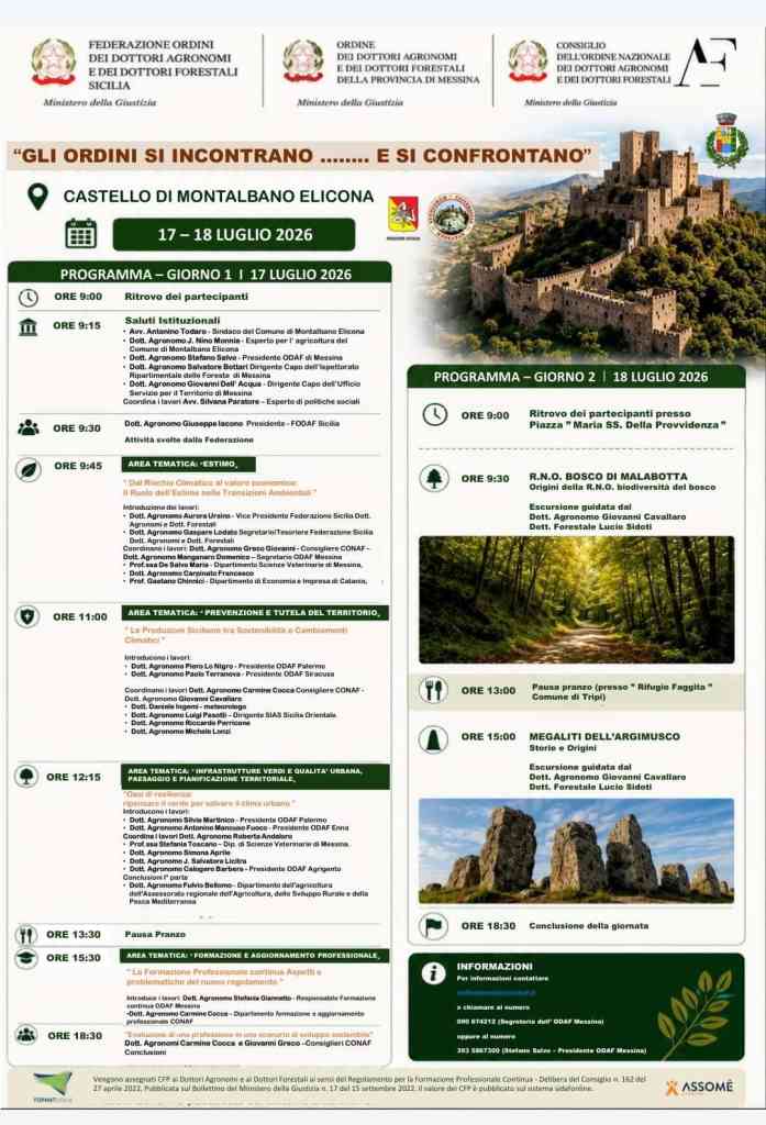 locandina ordine agronomi montalbano