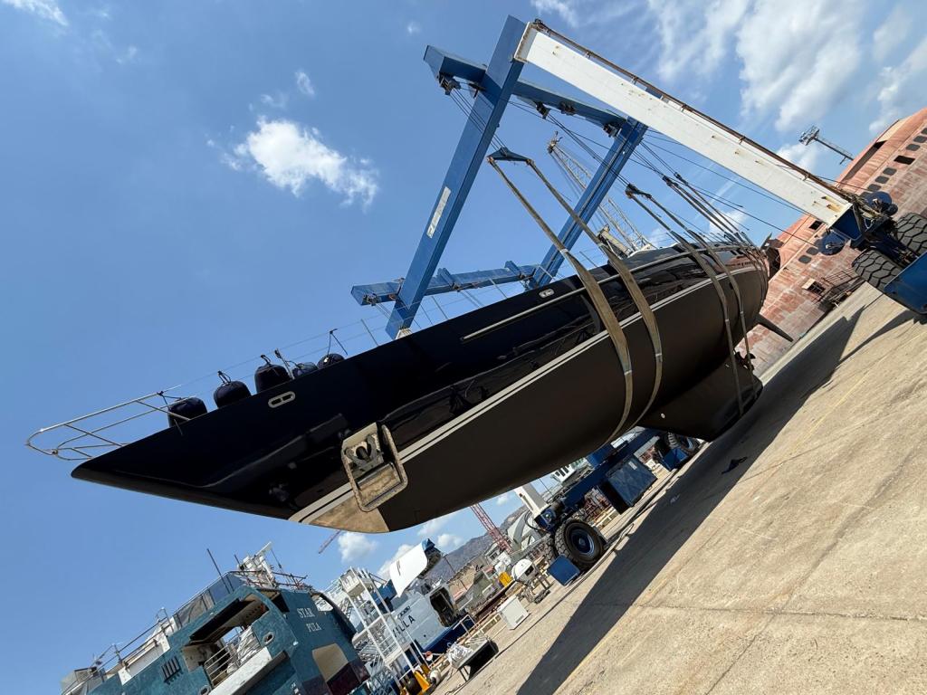 Lavori allo yacht Cattiva I