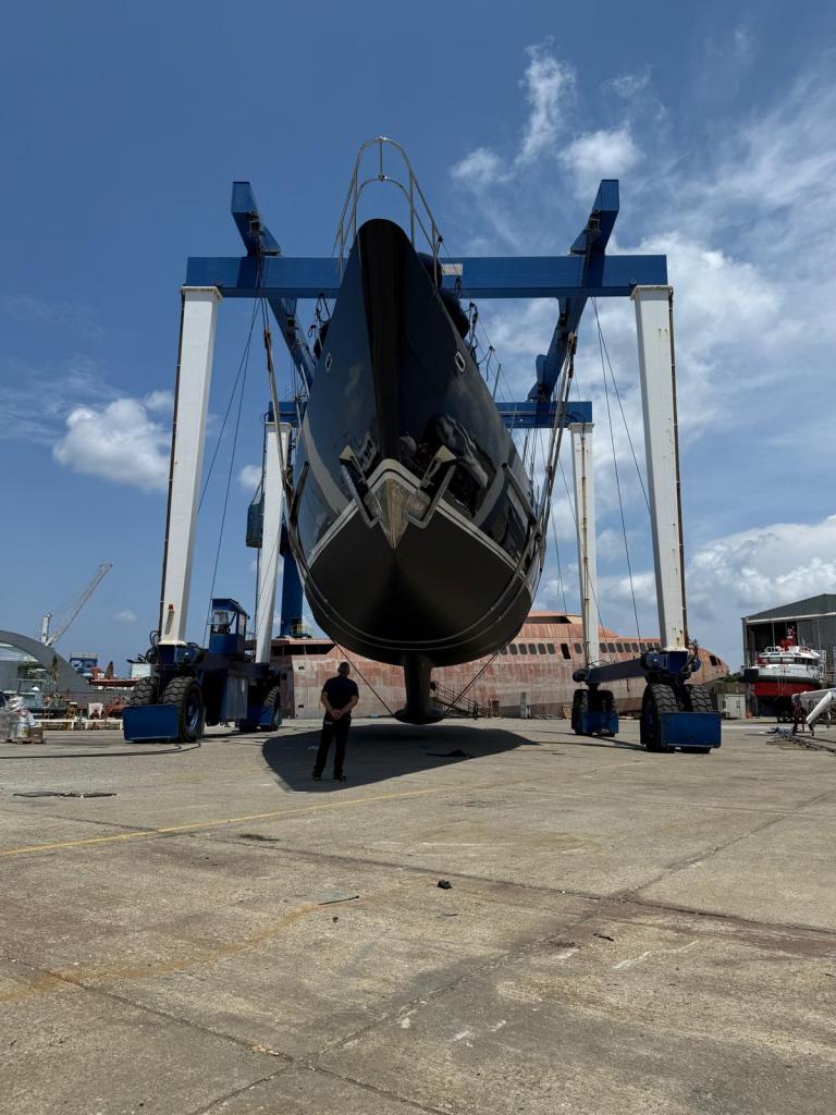 Lavori allo yacht Cattiva I