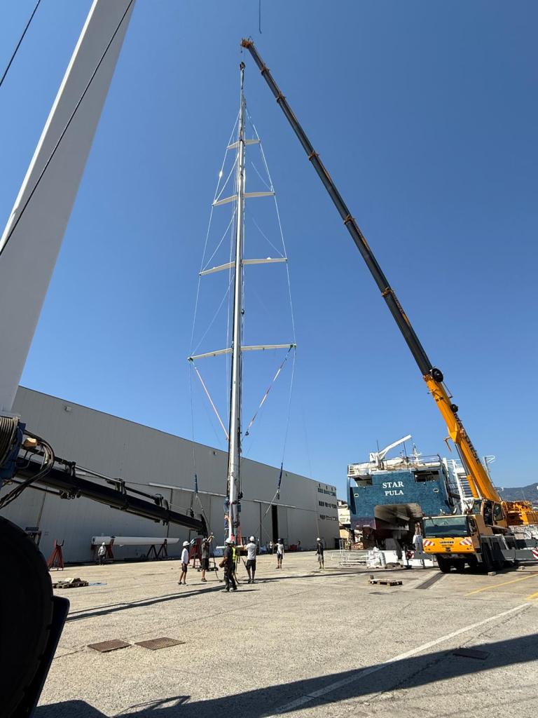Lavori allo yacht Cattiva I