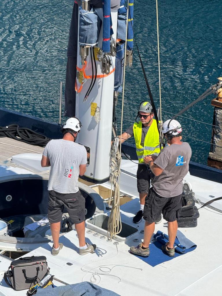 Lavori allo yacht Cattiva I