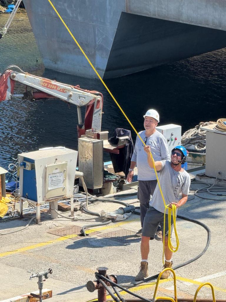 Lavori allo yacht Cattiva I
