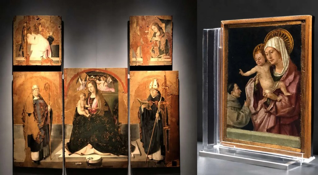 Polittico e Madonna con  il bambino Antonello da Messina