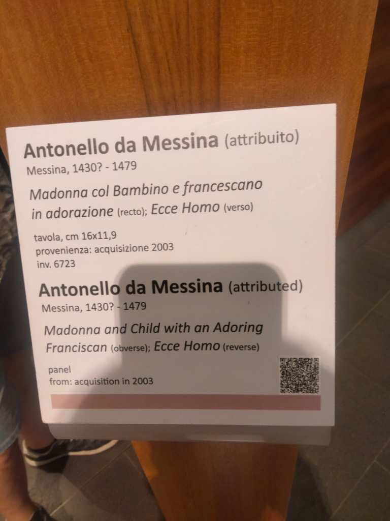 antonello tavola bifronte attribuzione