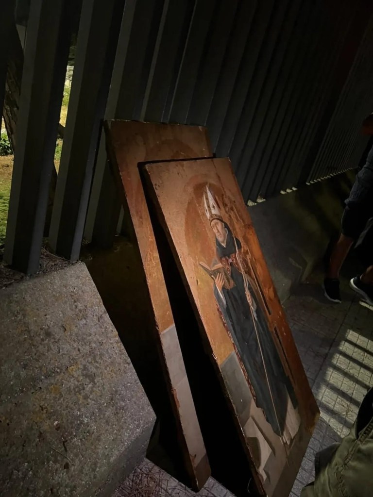 tavole  recuperate di Antonello da  Messina, zona Museo