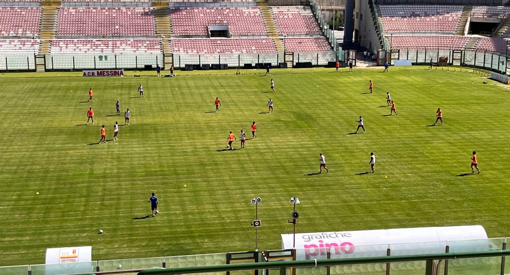 allenamento acr messina calcio eccellenza